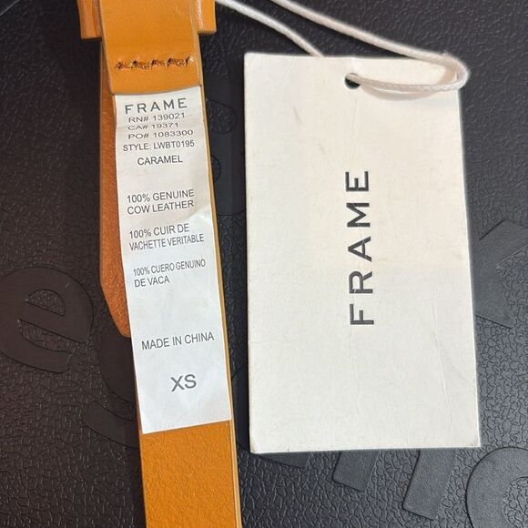 Frame Le Polygon Belt in Caramel NWT XS - Picture 4 of 5